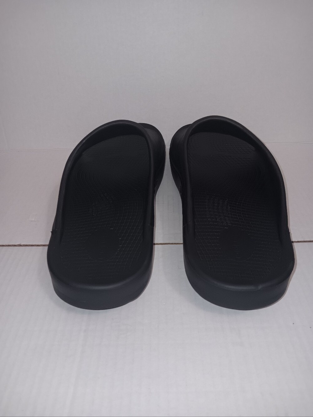 OOFOS OOAHH SLIDE SANDALS BLACK MEN'S SIZE 14 - Picture 8 of 12